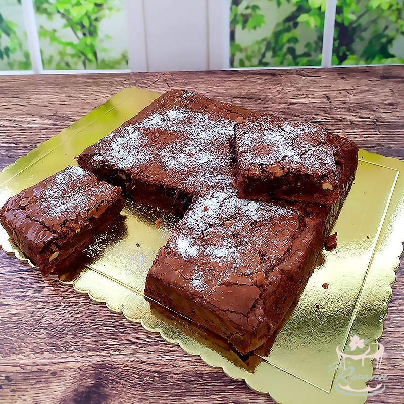 Brownie de chocolate con nueces