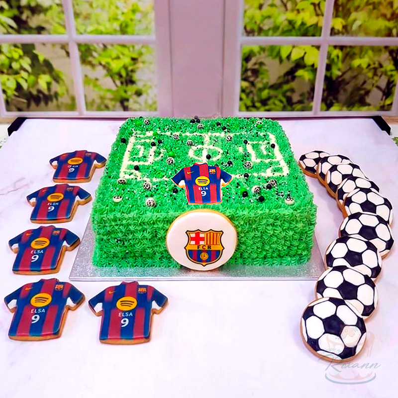 Tarta Fútbol + Set de Galletas | Tu Equipo Favorito - Imagen 3