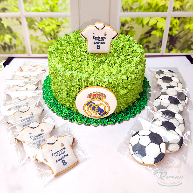 Tarta Fútbol + Set de Galletas | Tu Equipo Favorito - Imagen 2